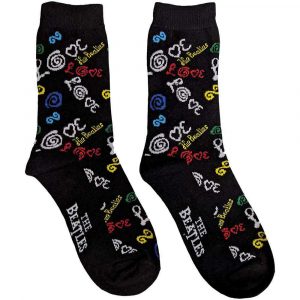 The Beatles Unisex Ankle Socks: Love (Dark Blue) (UK Size 7 - 11)