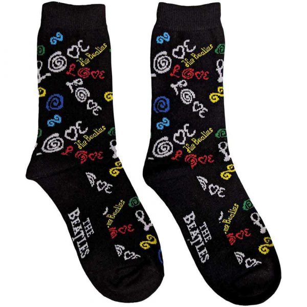 The Beatles Unisex Ankle Socks: Love (Dark Blue) (UK Size 7 - 11)