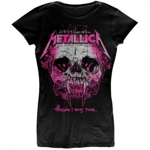 Metallica Ladies T-Shirt: Wherever I May Roam (Black)