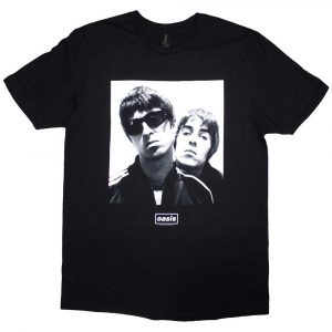 Oasis Unisex T-Shirt: Noel & Liam Square Photo (Black)