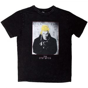 The Lost Boys Unisex Stone Wash T-Shirt: David Poster (Black)