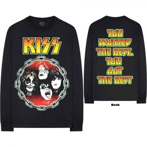 KISS Unisex Long Sleeve T-Shirt: You Wanted The Best (Black) (Back Print)