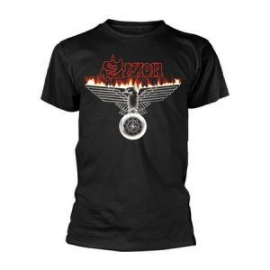 Saxon Men S Wheels of Steel T-Shirt Black