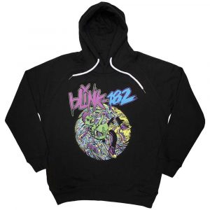 Blink-182 Unisex Pullover Hoodie: Overboard Event (Black) (Medium)