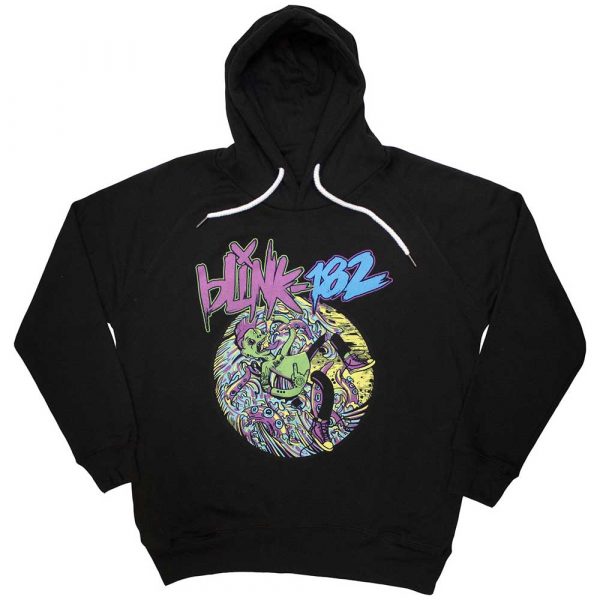 Blink-182 Unisex Pullover Hoodie: Overboard Event (Black) (Medium)