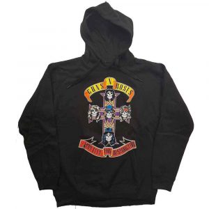 Guns N' Roses Unisex Pullover Hoodie: Appetite for Destruction (Black) (Medium)