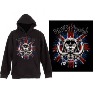 Motorhead Unisex Pullover Hoodie: British Warpig (Black) (Large)