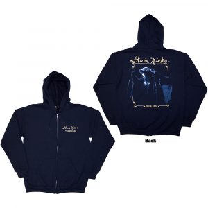 Stevie Nicks Unisex Zipped Hoodie: Tour '24 Live Photo (Navy Blue) (Back Print & Ex-Tour) (Medium)
