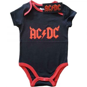 AC/DC Kids Baby Grow: Horns (Black) (0-3 Months)