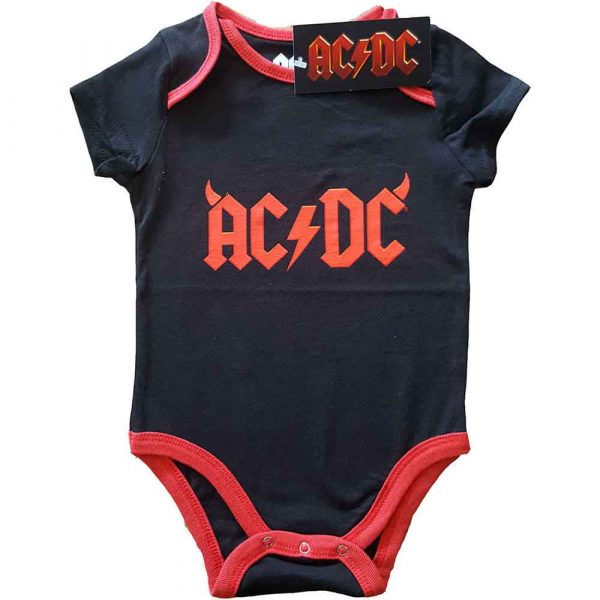 AC/DC Kids Baby Grow: Horns (Black) (0-3 Months)