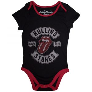 The Rolling Stones Kids Baby Grow: US Tour 1978 (Black) (18-24 Months)