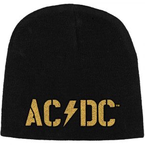 AC/DC Unisex Beanie Hat: PWR-UP Band Logo (Black)