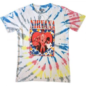 Nirvana Unisex T-Shirt: Heart (White) (Wash Collection)